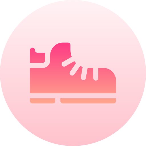 靴 Basic Gradient Circular icon