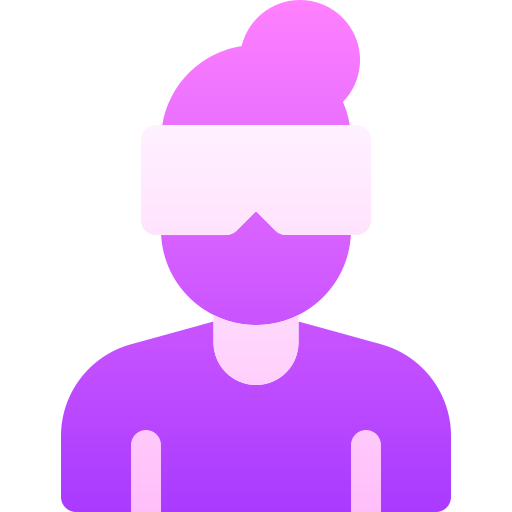 virtual reality Basic Gradient Gradient icon