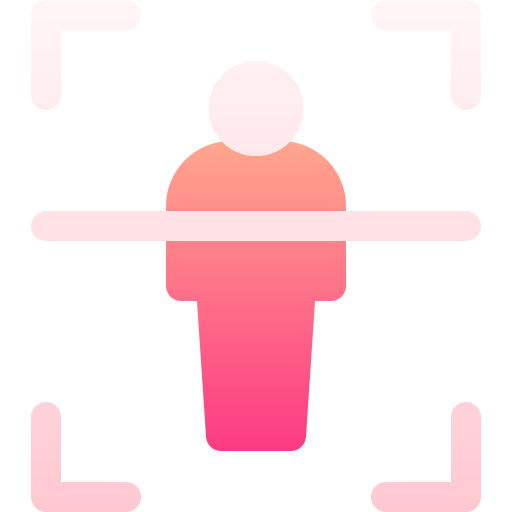 Body scan Basic Gradient Gradient icon