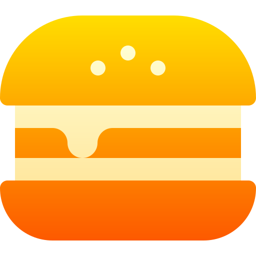 バーガー Basic Gradient Gradient icon