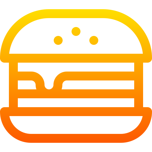 Бургер Basic Gradient Lineal color иконка