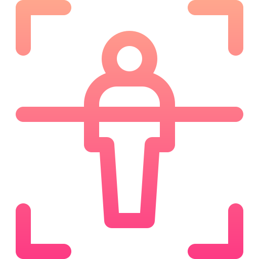 lichaamsscan Basic Gradient Lineal color icoon