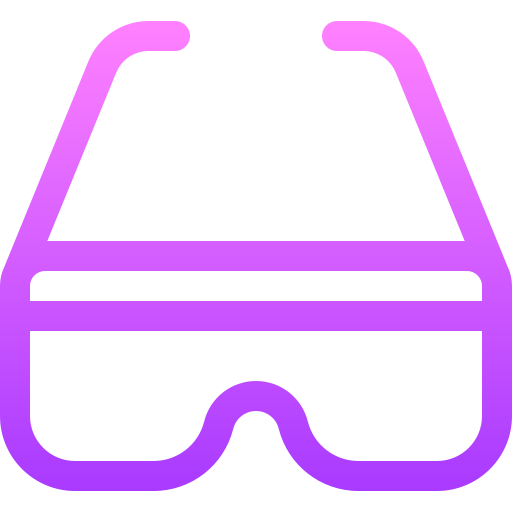 Ar glasses Basic Gradient Lineal color icon