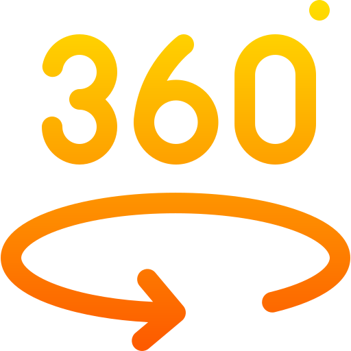 360 view Basic Gradient Lineal color иконка