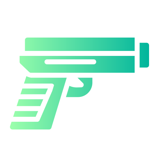 pistola Generic Flat Gradient icono