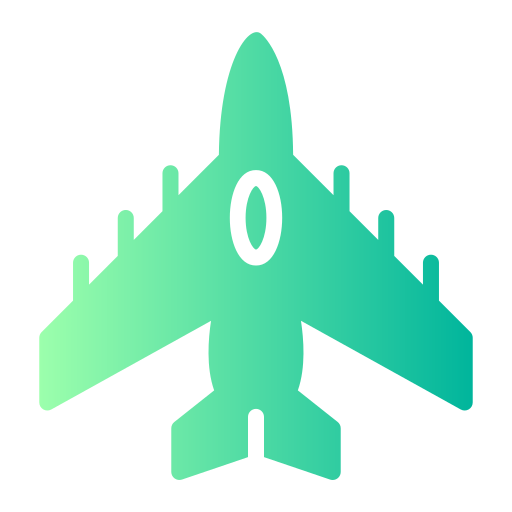 Самолет Generic Flat Gradient иконка