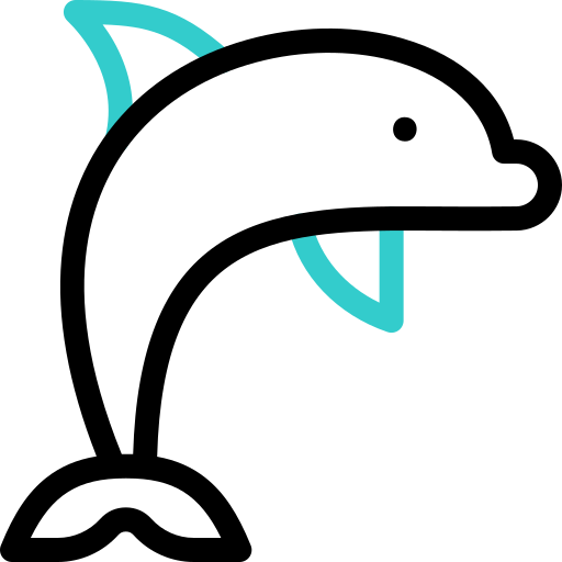 Дельфин Basic Accent Outline иконка