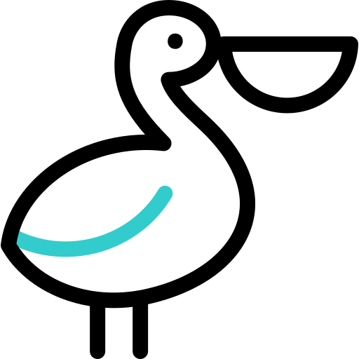 pelícano Basic Accent Outline icono