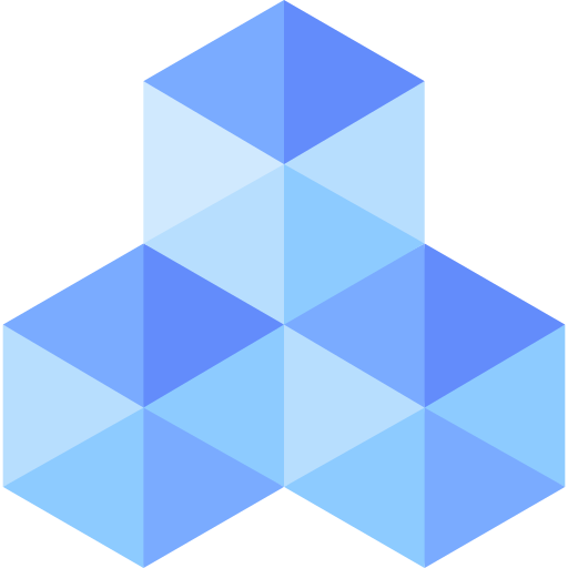 cubo 3d Basic Straight Flat icono