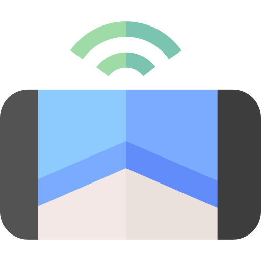 wirtualna rzeczywistość Basic Straight Flat ikona
