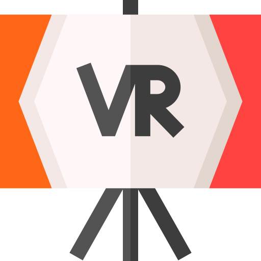 virtual reality Basic Straight Flat icon