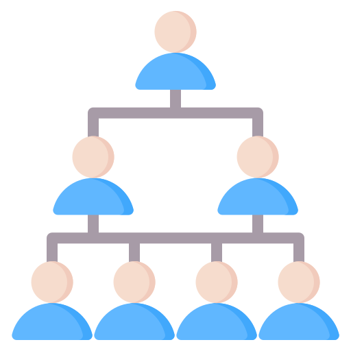 Organization structure Generic Flat icon