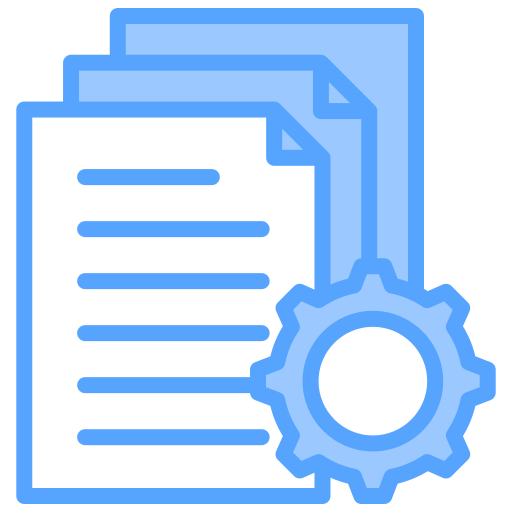 File management Generic Blue icon