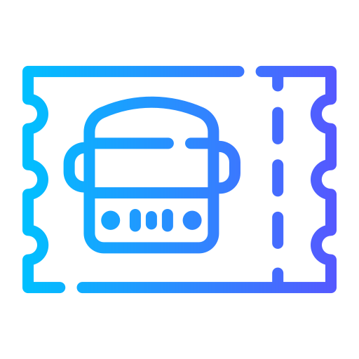 Bus ticket Generic Gradient icon