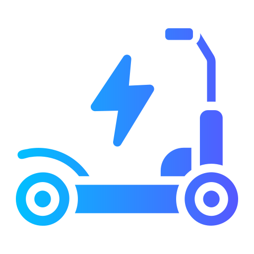 elektrische scooter Generic Flat Gradient icoon