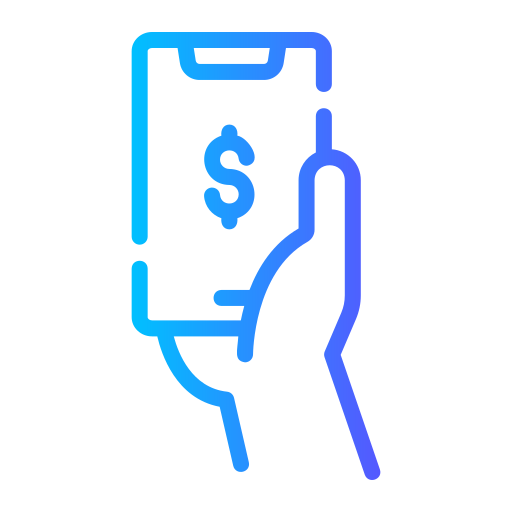 mobiles bezahlen Generic Gradient icon