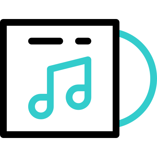 Compact disc Basic Accent Outline icon