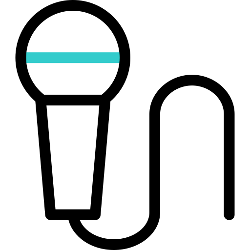 mikrofon Basic Accent Outline ikona