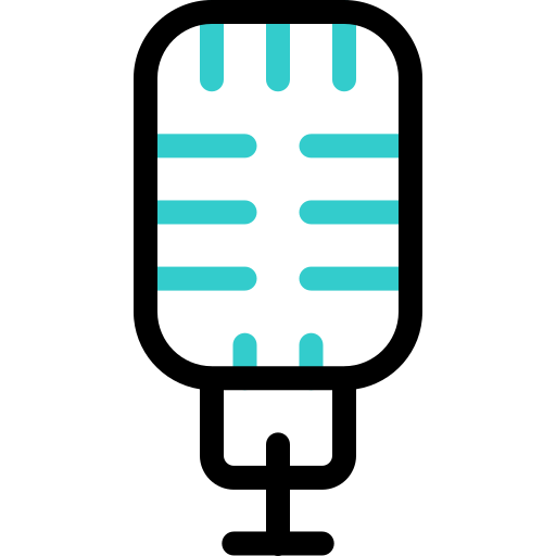 マイクロフォン Basic Accent Outline icon