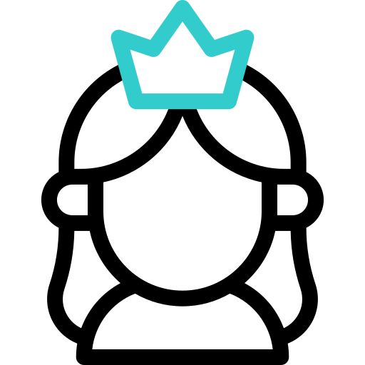 Princess Basic Accent Outline icon