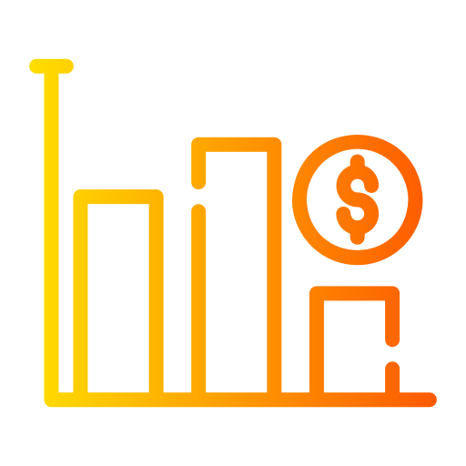 gráfico de barras Generic Gradient icono