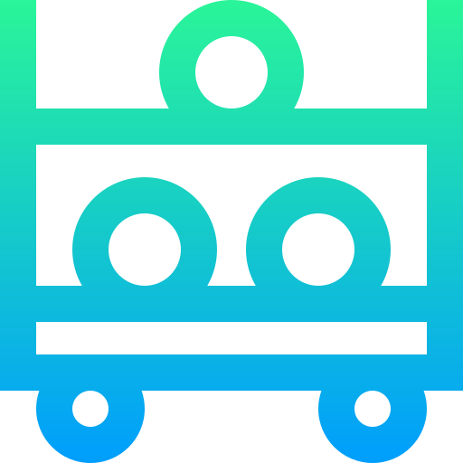 Trolley Super Basic Straight Gradient icon