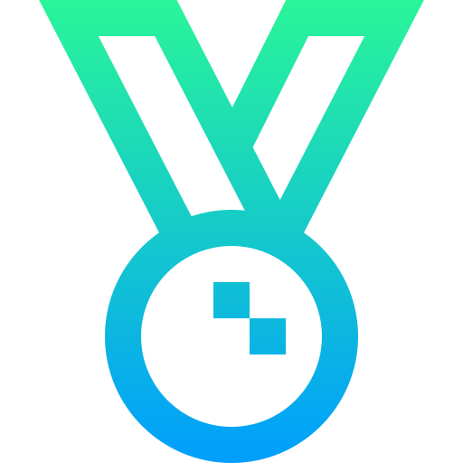 medalla Super Basic Straight Gradient icono