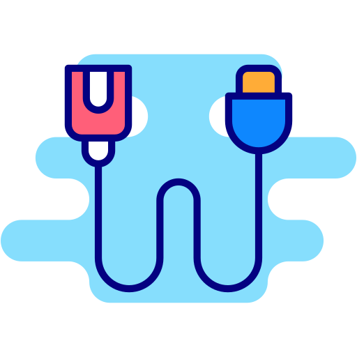 Data cable Generic Rounded Shapes icon