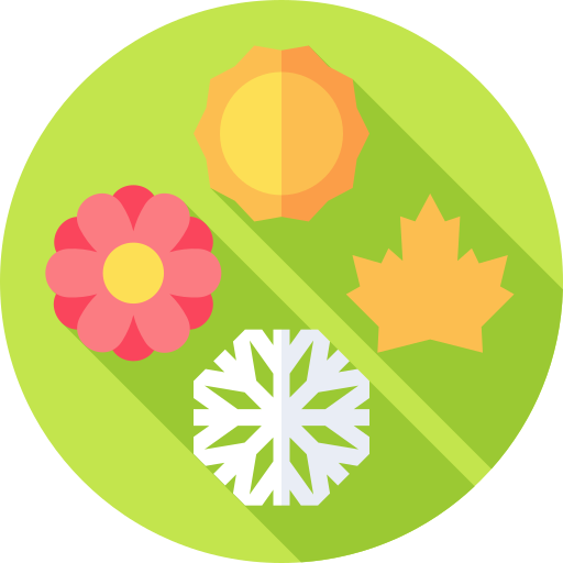 seasons Flat Circular Flat icon