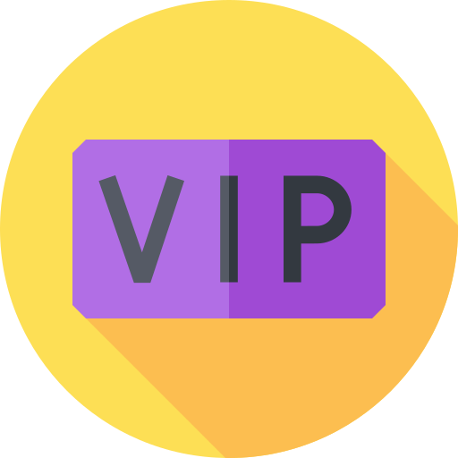 vip Flat Circular Flat icon