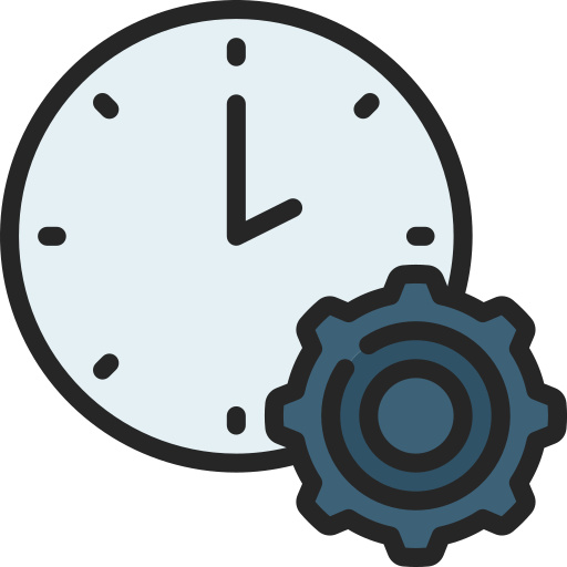 Time management Juicy Fish Soft-fill icon