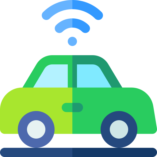 Smart car Basic Rounded Flat icon