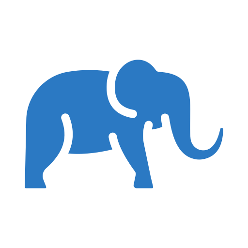 l'éléphant Generic Blue Icône