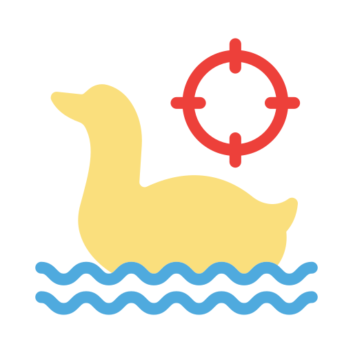 Duck Vector Stall Flat icon