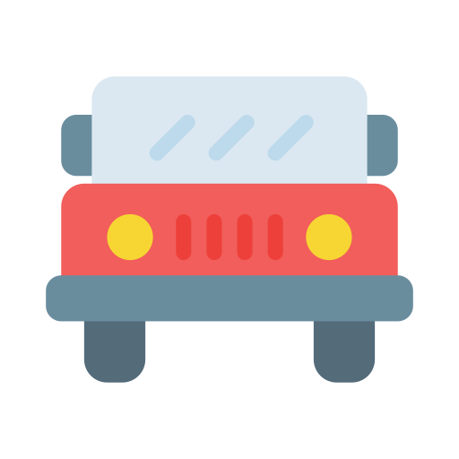 jeep Vector Stall Flat ikona