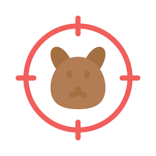 konijn Vector Stall Flat icoon