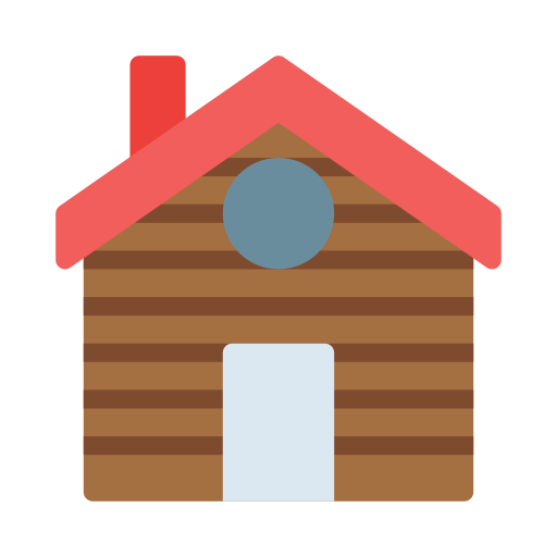 dom Vector Stall Flat ikona
