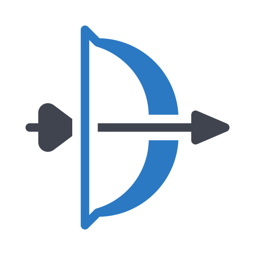 arco e freccia Generic Blue icona