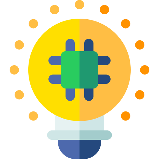 lámpara inteligente Basic Rounded Flat icono
