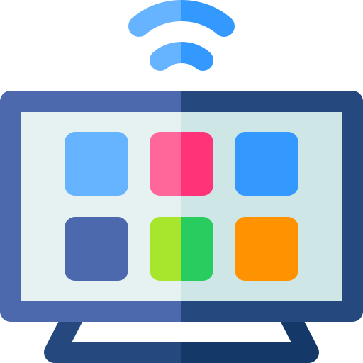 smart tv Basic Rounded Flat ikona