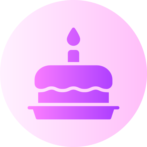 gâteau d'anniversaire Generic Flat Gradient Icône