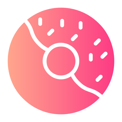 donut Generic Flat Gradient icoon