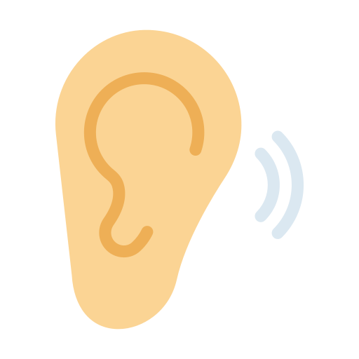 Ear Vector Stall Flat icon