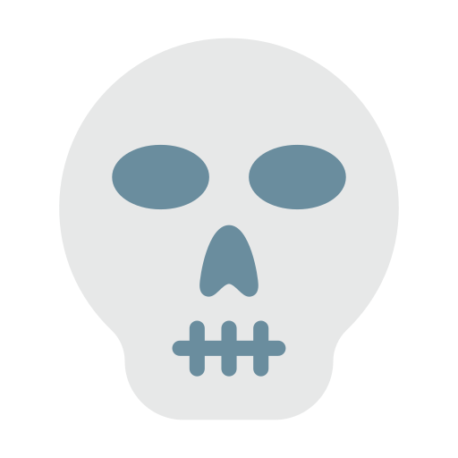 Skull Vector Stall Flat icon