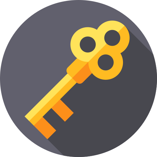 Ключ Flat Circular Flat иконка