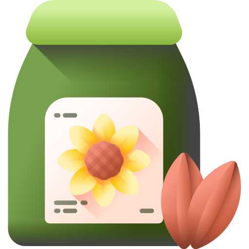 nasiona kwiatów 3D Color ikona