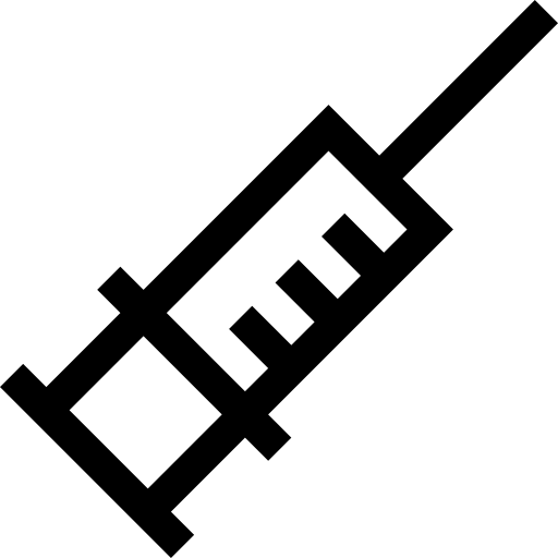 siringa Basic Straight Lineal icona