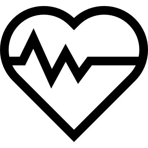 elettrocardiogramma Basic Straight Lineal icona