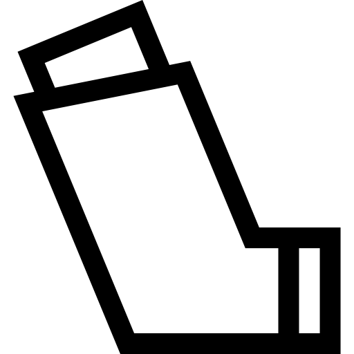 inhalateur Basic Straight Lineal Icône