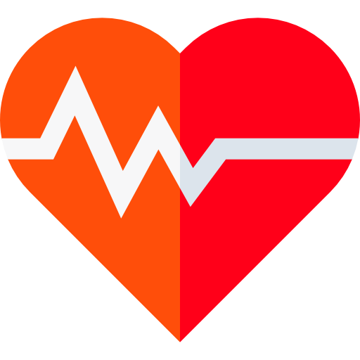 eletrocardiograma Basic Straight Flat Ícone